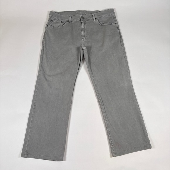 Mott & Bow Other - Mott & Bow Jeans Mens 36x30 Gray Twill Stretch Minimalist Mercer Straight Pants